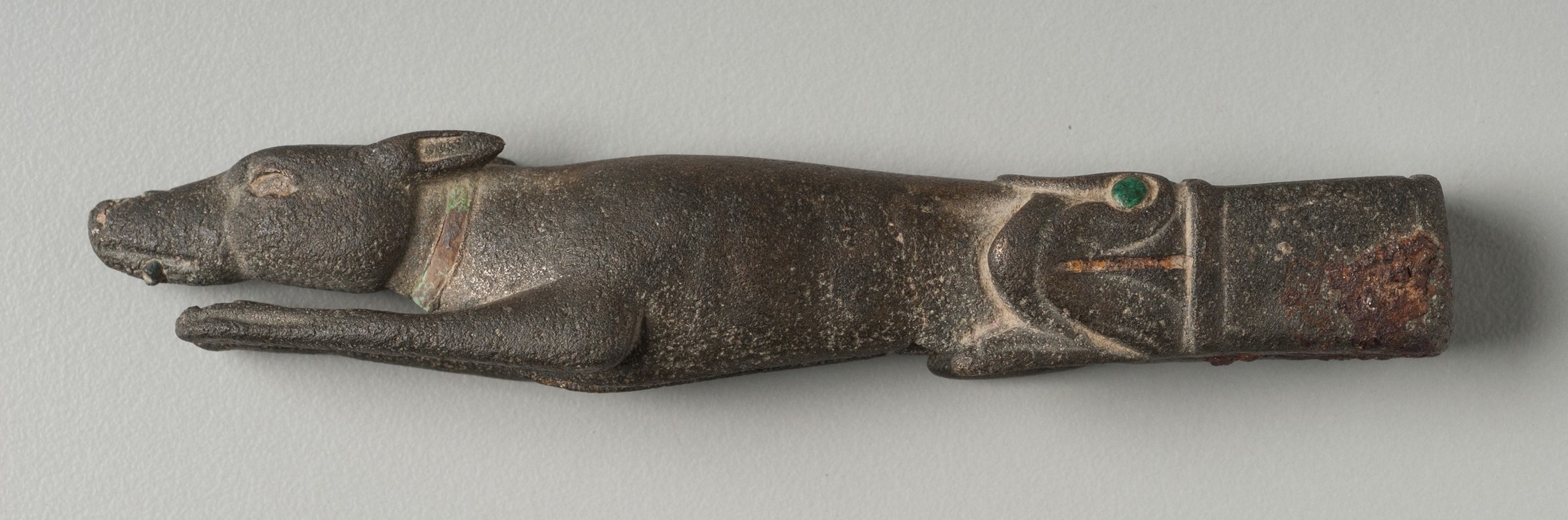 Knife Handle in the Shape of the Foreparts of a Dog